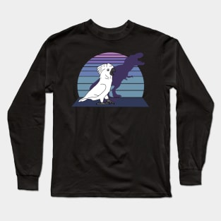 dinosaur shadow - cockatoo Long Sleeve T-Shirt